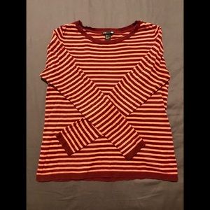 knit striped sweater